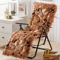 椅垫加厚加长休闲躺椅竹椅秋冬季棉坐垫 家用老人椅坐靠一体垫子