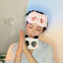 眼罩睡眠专用女士夏季薄款可爱小动物睡觉遮光透气女学生冰袋冰热