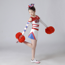 儿童啦啦操演出服拉拉队表演服女舞蹈服运动会健美操竞技比赛服装