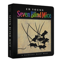 七只瞎老鼠 英文原版绘本  Seven Blind Mice Board Book 儿童图画书 凯迪克银奖绘本 七只盲老鼠 进口原版英语书 Ed Young