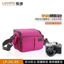 LOVEPS微单相机包A6000 6100 6300 6400 6500 M6 黑卡单肩摄影包
