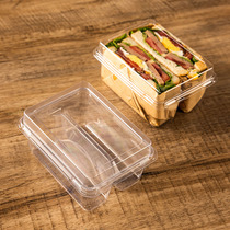 网红三明治包装盒肉松小贝雪媚娘泡芙瑞士卷打包盒商用家用贴纸