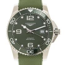 浪琴LONGINES男款自动机械腕表绿色表盘尼龙代购流行专柜瑞士手表