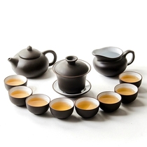 特价紫砂德化功夫茶具套装泡茶茶杯家用小套茶壶客厅盖碗简约创意