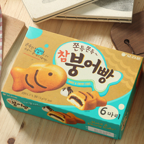 韩国进口零食ORION好丽友夹心小蛋糕可爱小鱼巧克力夹心糯米打糕