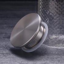高硼硅玻璃冷水壶凉水壶不锈钢盖子配盖 带过滤孔304壶盖茶壶配件