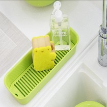 韩国家用沥水盒厨房筷子钢丝球海绵百洁布双层浴室台面洗漱收纳盒