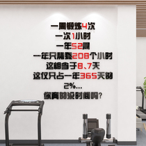 健身房墙面装饰品创意宣传画减肥励志标语瑜伽教室运动中心墙贴纸