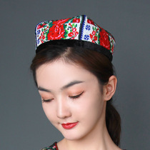 维吾尔族帽子少数民族演出帽头饰维吾族舞蹈绣花民族风新疆小花帽