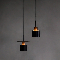 北欧简约现代米白色金属吊灯创意简洁led床头餐厅丹麦单头吊灯
