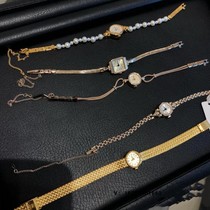 日本agete复古小众气质手表女 阿卡朵女表装饰珠宝手链小金表轻奢