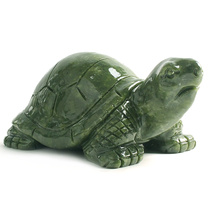玄众阁 玉龟长寿龟摆件青玉龙龟鱼缸石雕乌龟黄玉金龟玉石石龟