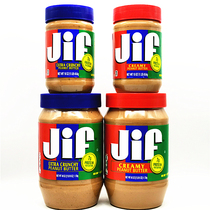 Jif Peanut Butter美国原装进口吉夫粗粒 香滑花生涂抹酱