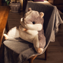 仓鼠抱枕被子两用 靠背护腰靠垫靠枕 孕妇办公室腰垫毯子座椅枕头