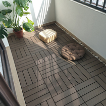 户外塑木木塑地板 阳台浴室庭院DIY花园露台 室外防腐生态木地砖