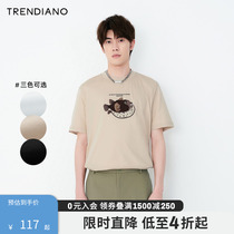 TRENDIANO短袖T恤四维异想系列夏季新款时尚印花圆领上衣男款