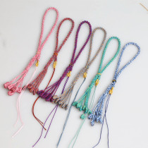 diy手工手搓棉绳手把绳流苏挂绳藏式可串配饰挂件绳手把件绳饰品