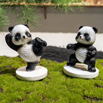 可爱创意熊猫周边办公室桌面摆件装饰品功夫武术毕业生日伴手礼物
