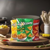 MAXICORN印尼进口玉米片3袋芝士奶酪原味玉米脆片膨化零食品小吃