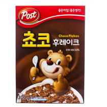 韩国东西Post巧克力味玉米早餐麦片奥利奥曲奇甜甜圈即食冲泡都可