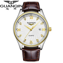 瑞士冠琴石英表 高品质钢带男士手表防水 商务品牌男表