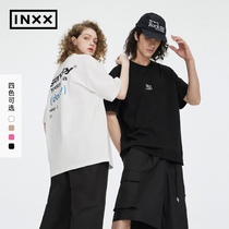 【INXX】Standby 天气T恤印花个性宽松情侣装美式潮牌短袖T恤