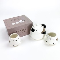 亲子泡茶壶杯日本进口山雀大象小鸡青蛙造型陶瓷创意可爱日式趣味