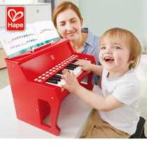 Hape25键灯光教学多功能电子琴小钢琴宝宝初学家用婴儿童音乐玩具