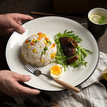 日式和风陶瓷碗盘碟家用盘子菜盘饭碗汤碗面碗创意餐具单个碗盘