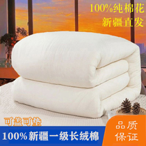订制新疆棉被纯棉花被子被芯学生单人冬被加厚保暖床褥子垫被棉絮