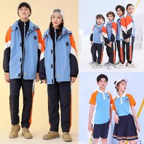 中小学生校服运动会休闲套装男女儿童班服一二四七年级春秋三件套