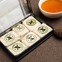 湘益茯茶湖南安化黑茶金花一盏清和42g老益阳茶厂特产散装速泡茶