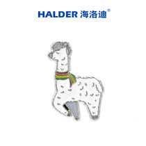 HALDER | 海洛迪原创「草泥马」彩虹羊驼合金属胸针 书包徽章饰品