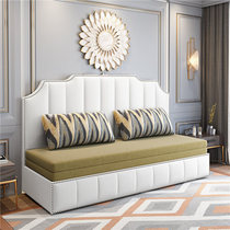 轻奢小户型北欧沙发床可折叠推拉双人客厅坐卧多功能两用沙发床