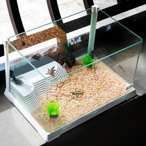森森创意乌龟缸饲养箱养龟的专用水陆缸家用乌龟别墅玻璃小型鱼缸