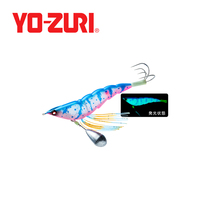 日本友祝YO-ZURI仿真木虾2.5号3.5号夜光带负重海钓章鱼八爪鱼饵