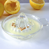 玻璃手动柠檬榨汁器水果橙汁西柚汁压汁器家用神器挤压便携果汁机