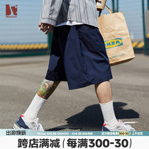 JNXS/江南先生日系CityBoy风格宽松休闲短裤男夏季潮牌直筒工装裤