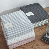 日式纯棉床单单件水洗棉100%棉春夏单人双人宿舍全棉布被单纯色