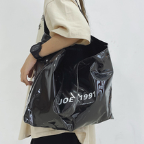 托特包女大容量手提包时尚休闲pvc购物袋单肩包高级感小众上课包