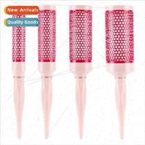charming girl pink styling roller comb curling comb within t