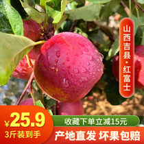 山西吉县苹果水果新鲜当季冰糖心整箱脆甜一级红富士丑苹果礼盒装