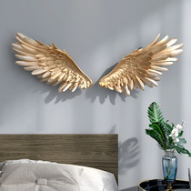 北欧翅膀壁饰客厅沙发背景墙面装饰挂件轻奢餐厅卧室床头树脂壁挂