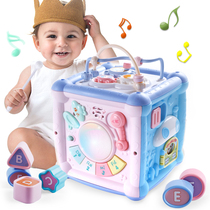 婴儿玩具拍拍鼓儿童手拍鼓0-1岁宝宝六面体益智6早教音乐2可充电8