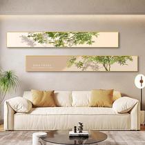 小清新客厅装饰i画现代简约沙发背景墙壁画北欧卧室床头窄长条挂
