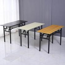 长方形桌子折21130叠组桌合桌橡胶木台饭桌枱椅小户型长吃条不锈
