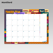 『Montilord』31天计划表 单墙贴考研减肥日程表习惯养成周记录表倒计时时间表作息月自律百日打卡表