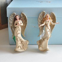 外贸乡村复古欧式仙女祈祷天使挂件 趣味收藏精品挂件装饰品礼物
