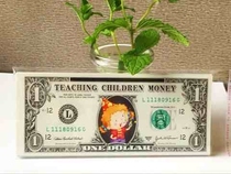 宝宝过家游戏玩具美元儿童外国钱币道具纸币仿真奖励代币课程表
