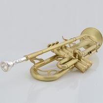 津宝小号乐器拉丝哑光新款专业演奏级小号挑战者小号JBTR-450金色